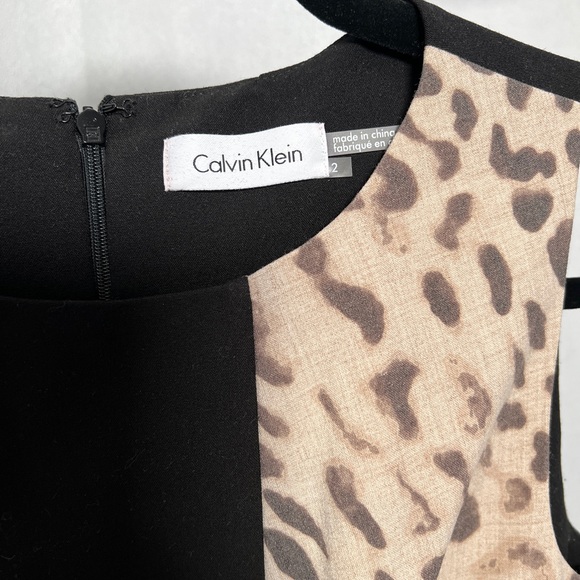Leopard and Black Calvin Klein Dress - Picture 3 of 5